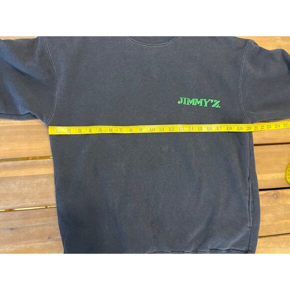 Vintage 90s JIMMY'Z Black Crewneck Mens Size Medium - Picture 8 of 10